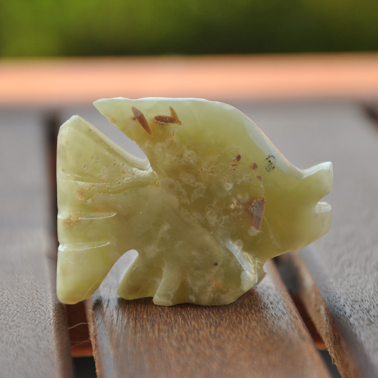 Статуетка рибка з натурального каменю онікс, 5 х 4 см (колір, як на фото), фото 1