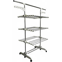 Сушка багатоярусна для одягу органайзер Bonro B01S біла (mrk)