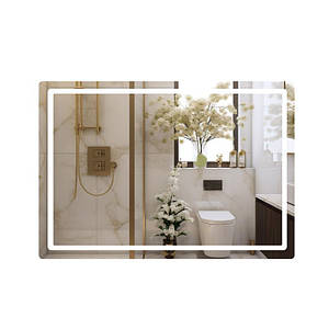 Дзеркало Qtap Mideya 1000х700 з LED-підсвіткою Touch, з антизапотіванням, димером, регітністю