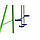Дитячий ігровий комплекс 4 гойдалки та гірка Spoko SP-S04 синьо-зелена (mrk), фото 3