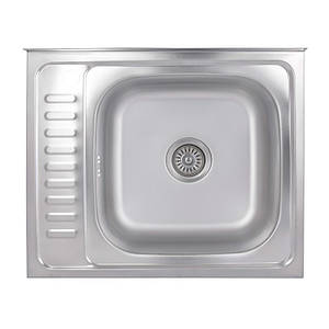 Кухонна мийка Brinex 6050-R 0,6 мм Satin (BRIN6050RSAT06)