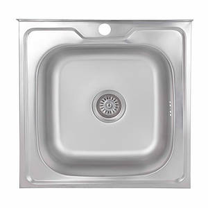 Кухонна мийка Brinex 5050 0,6 мм Satin (BRIN5050SAT06)