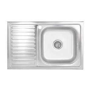 Кухонна мийка Brinex 5080-R 0,6 мм Satin (BRIN5080RSAT06)