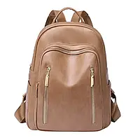 Рюкзак жіночий міський еко-шкіра 32 * 27см бежевий (5-0025)