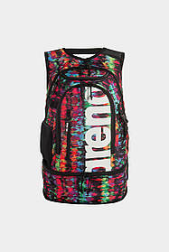 Рюкзак Arena FASTPACK 3.0 ALLOVER 40L чорний, бірюзовий, червоний Унісекс 54x36x27 см