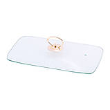 Марміт керамічний 1,3 л із позолотою Kamille прямокутний 30,5х19х6 см, фото 4