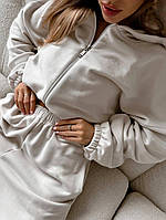 Жіночий спортивний костюм двосторонній фліс 42-44, 44-46