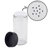 Набір ємностей для спецій 16 шт. Kamille на круглій чорній підставці, фото 6