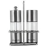 Набір для спецій Kamille млин та сільничка на підставці, фото 2