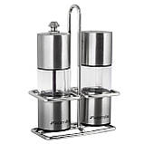 Набір для спецій Kamille млин та сільничка на підставці, фото 3