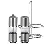 Набір для спецій Kamille млин та сільничка на підставці, фото 4