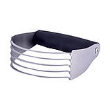 Різак для тесту з нержавіючої сталі Kamille з силіконовою ручкою 11,5*12*3,8 см, фото 3