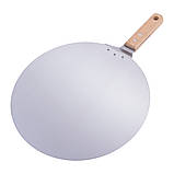 Підставка для піци Kamille 30,5*49 см із нержавіючої сталі, фото 5