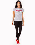 Жіноча футболка US Polo Assn з логотипом 1159842346 (Сірий S), фото 3
