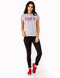 Жіноча футболка US Polo Assn з логотипом 1159842346 (Сірий S), фото 4
