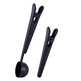 Ложка мірна для кави з затиском + затискач Kamille (2 предмети) чорний, фото 2