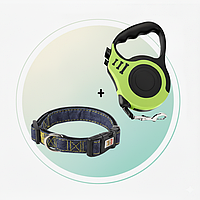 Поводок рулетка для выгула собак