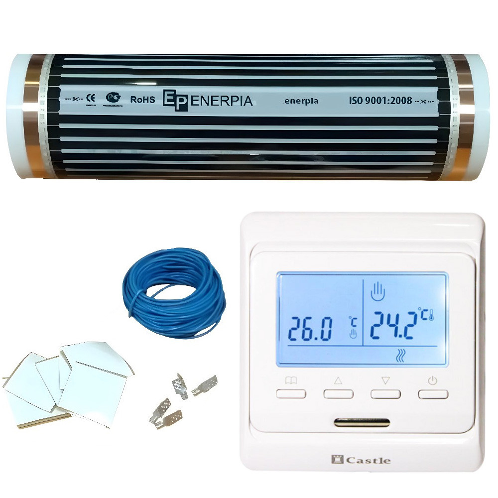 Enerpia Комплект теплої підлоги з терморегулятором Castle E51 (1,5 м2)
