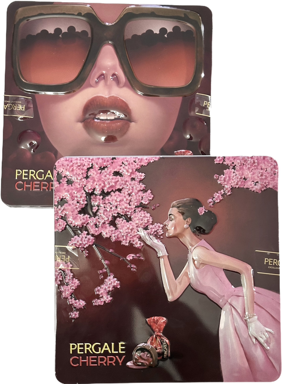 Цукерки PERGALE Вишня в шоколаді коробки мікс 355г