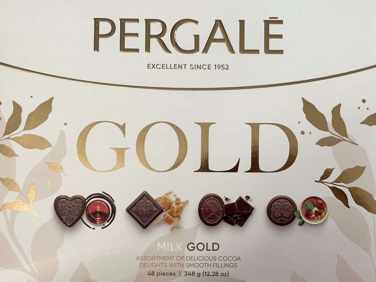 Цукерки PERGALE  GOLD шоколадне асорті 348г
