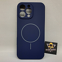 Чохол Iphone 16 Pro Max MagSafe Софт Тач м'який Протиударний Синій