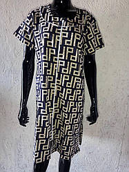 Жіночий халат з рукавом (50-60)