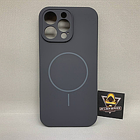 Чохол Iphone 16 Pro Max MagSafe Софт Тач м'який Протиударний Темно-сірий