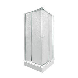 Набір Qtap душова кабіна Presto CRM1088SP5 Pear 1970x800x800 мм + піддон Tern 308812C 80x80x12 см із сифоном