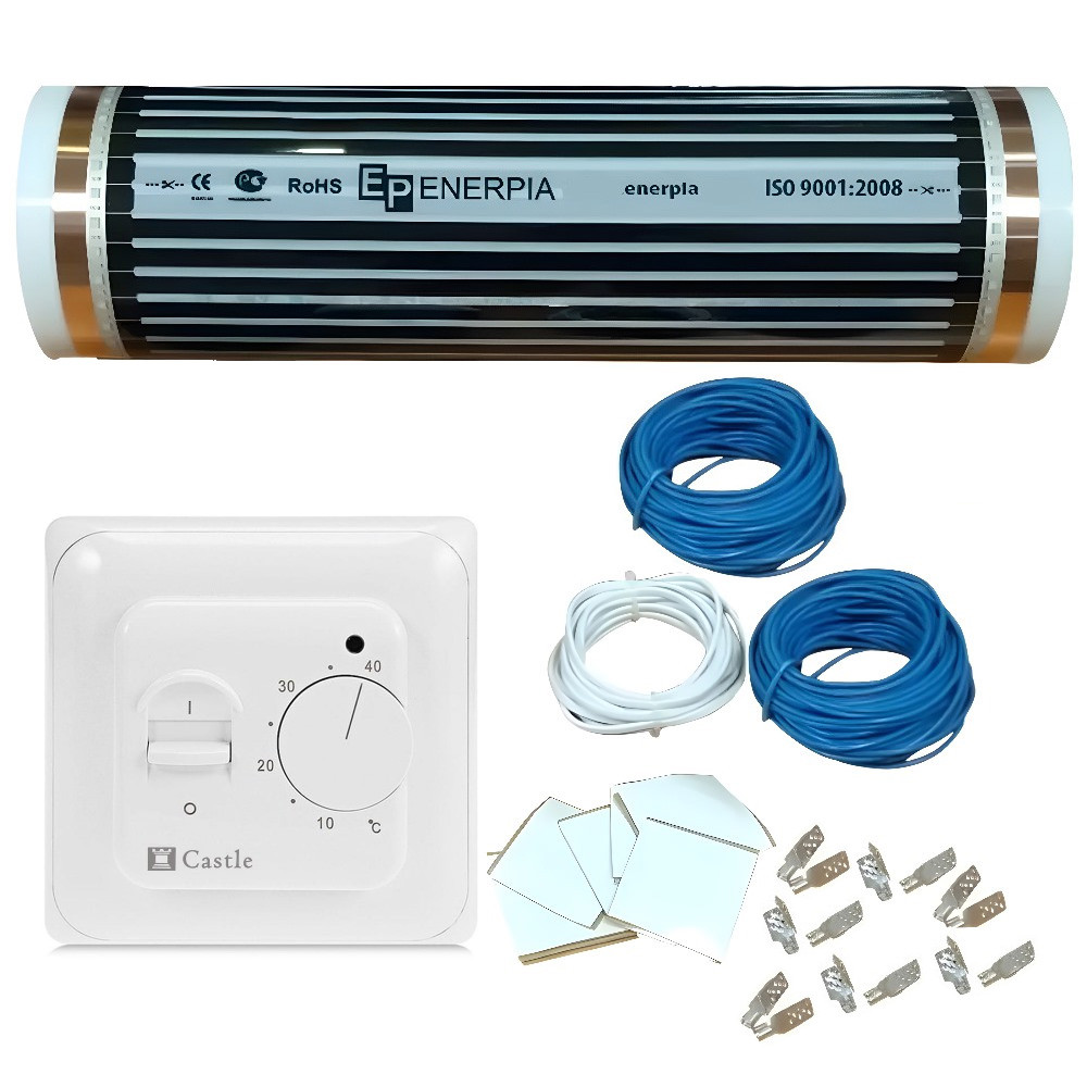 Enerpia Комплект теплої підлоги з терморегулятором Castle 5.16 (8,0 м2)