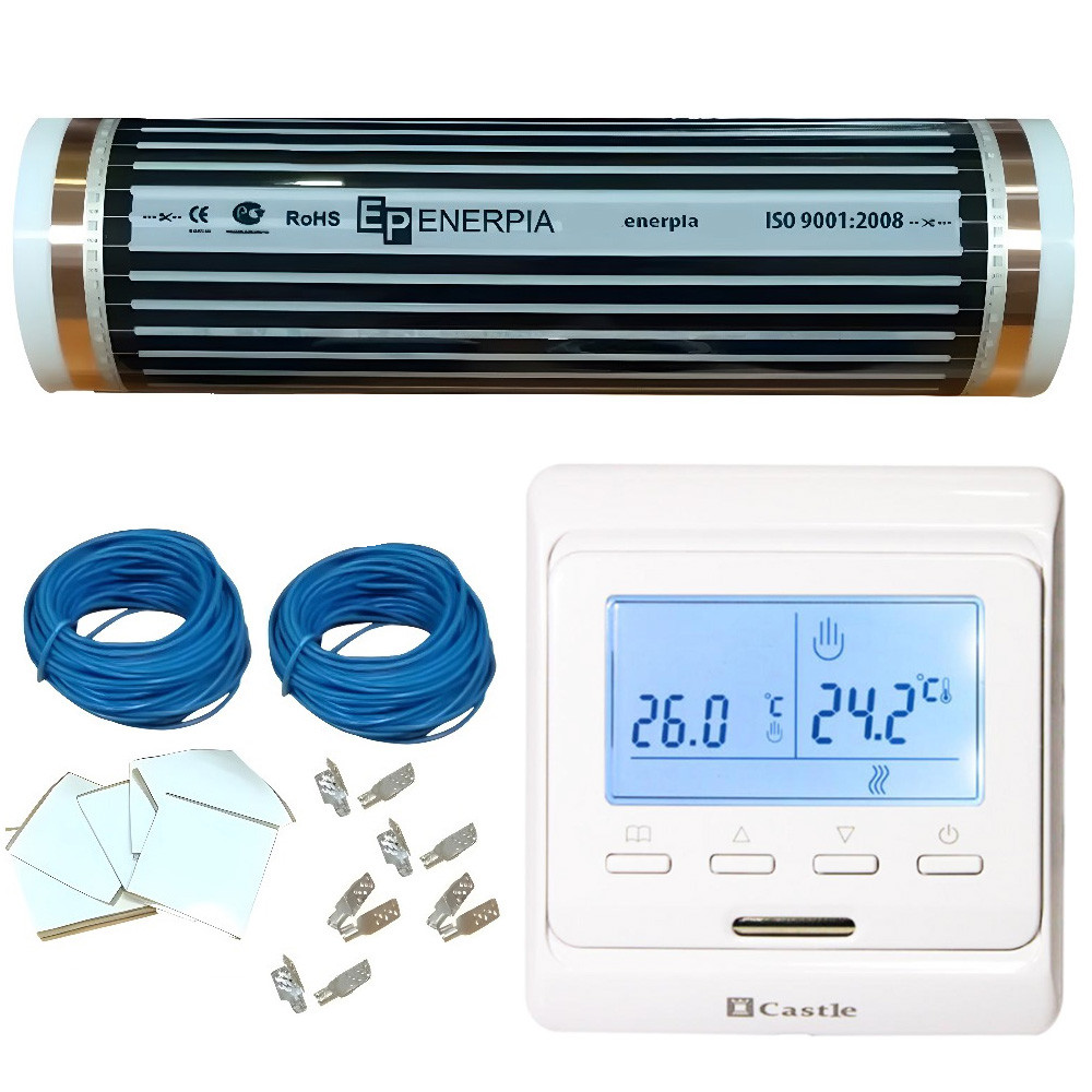Enerpia Комплект теплої підлоги з терморегулятором Castle E51 (4,5 м2)