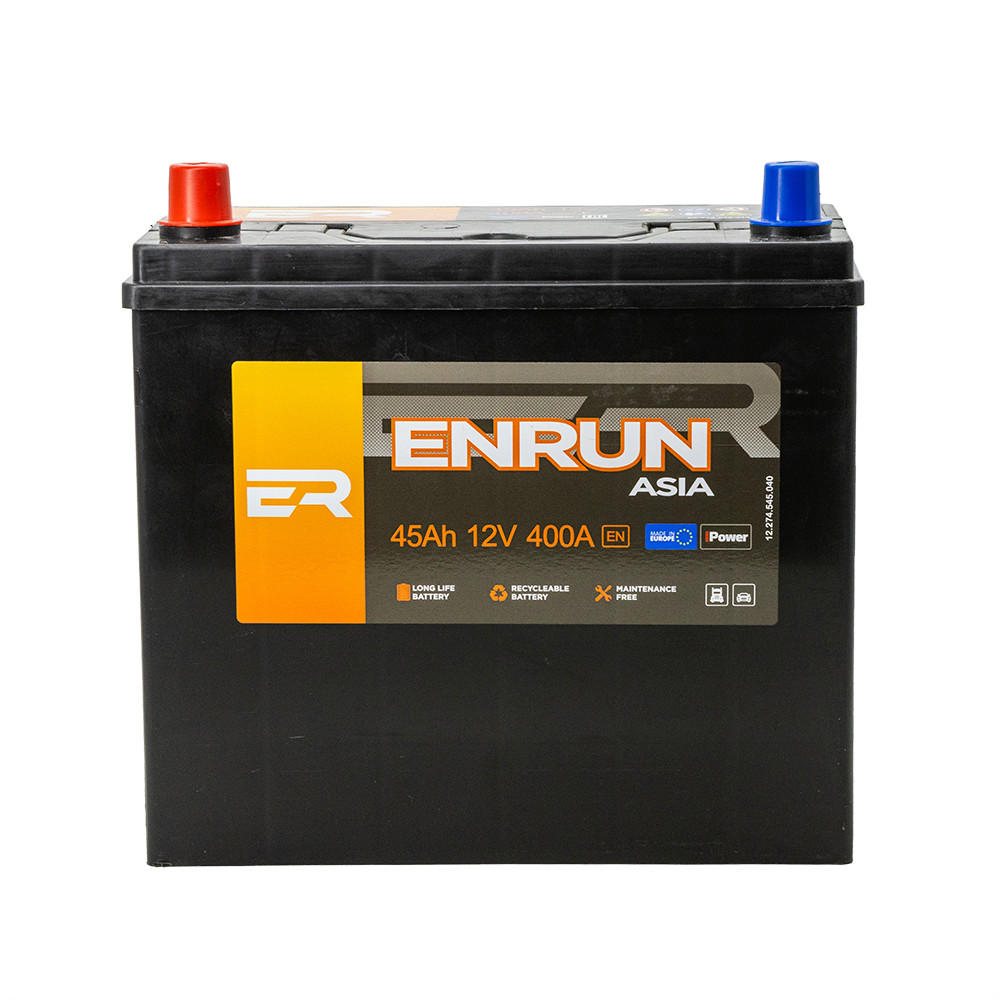 Акумулятор ENRUN ASIA 45А +лів (1) (В24) (430пуск)