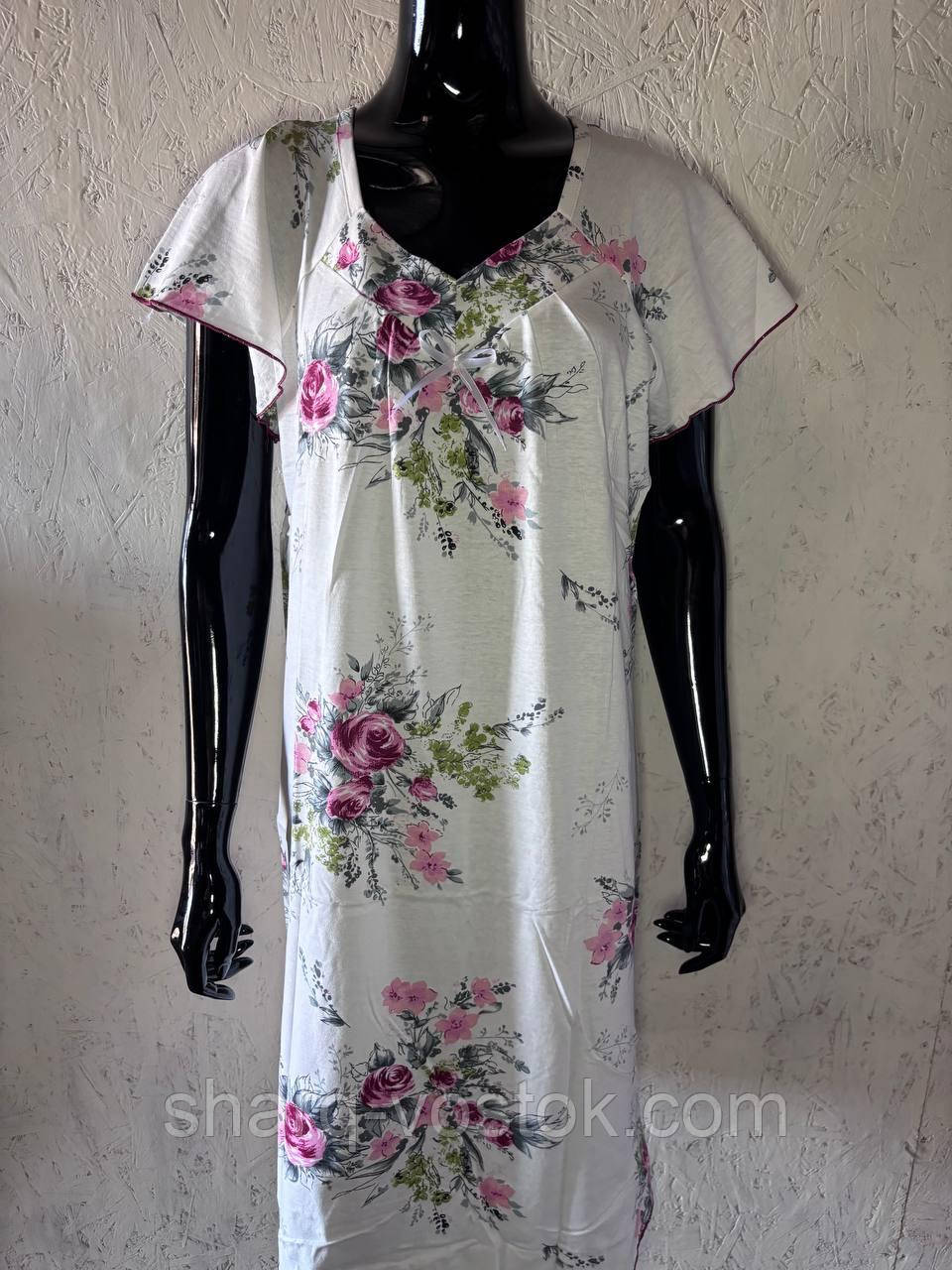 Нічна сорочка з рукавом, фото 1