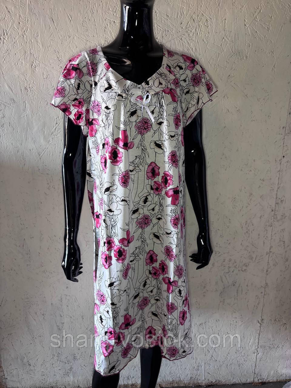 Нічна сорочка з рукавом, фото 1