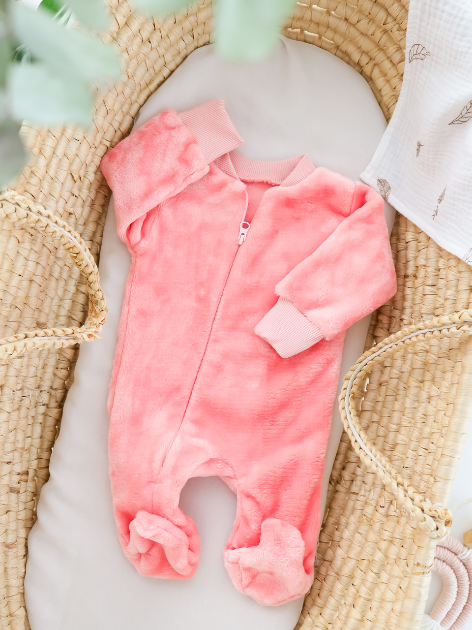 Комбінезон-чоловічок для новонародженого з велсофту, фото 1