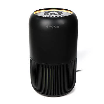 Очищувач повітря evoair YuvoSpin 20 м² Black, 170 м³/год, True HEPA H13, фільтр 3 в 1, активоване вугілля, таймер