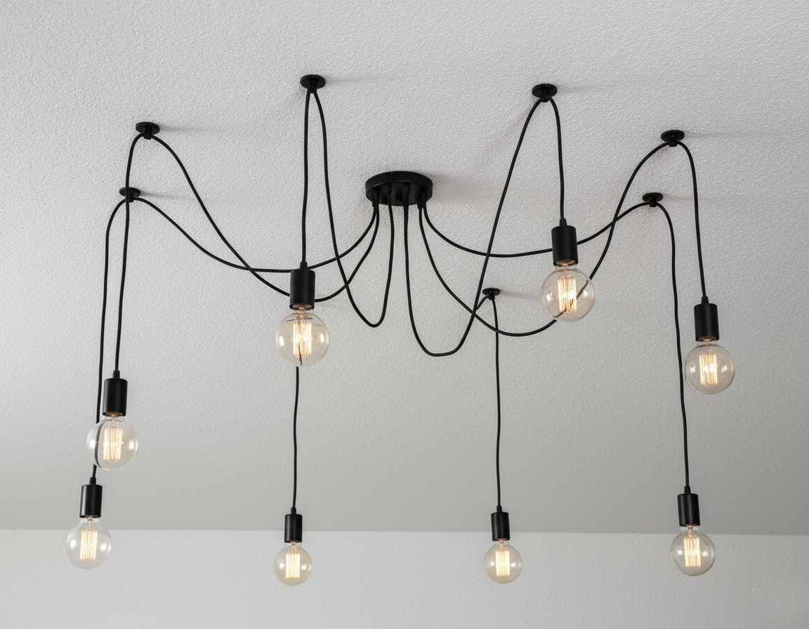 Підвісний світильник Aptel, 6 точок світла E27, фото 1