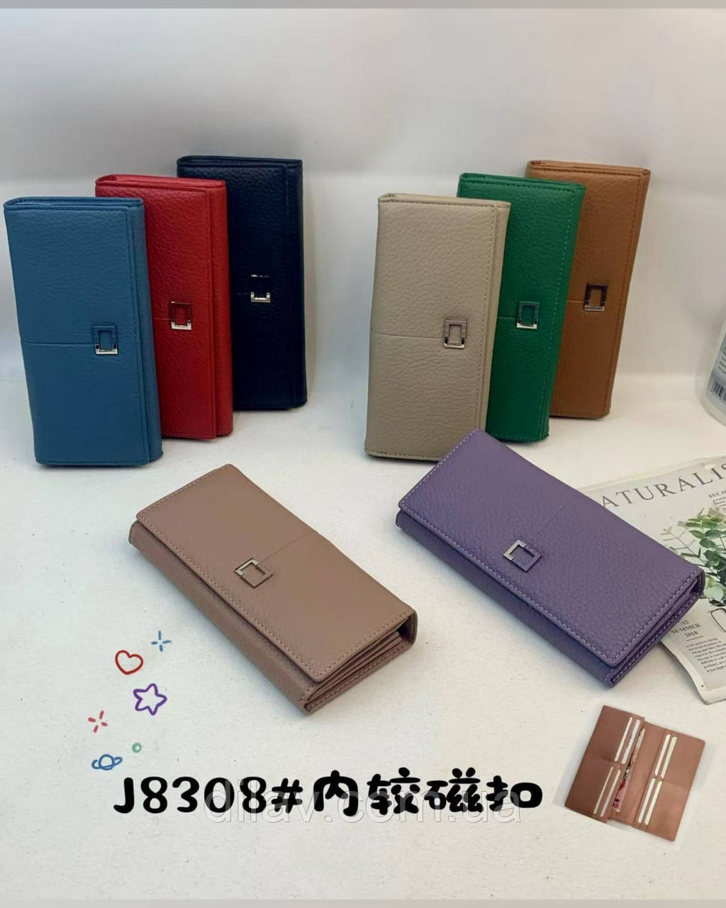 Жіночий гаманець  на магніті, фото 1