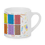 Чашка дитяча з друком "Табличка множення" (колір білий) (30131), фото 2