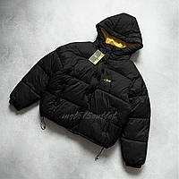 Зимова куртка пуховик Corteiz Bolo V2 Jacket Black Кортез Чорний пуховик оверсайз