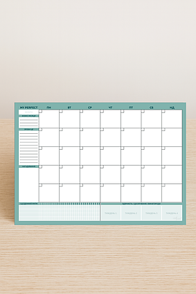 Настільний планер на місяць Бізнес Mінт My Perfect Month LifeFLUX А4