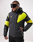 Чоловіча гірськолижна куртка WHS Roma Tisentele’24 Grey&Yellow