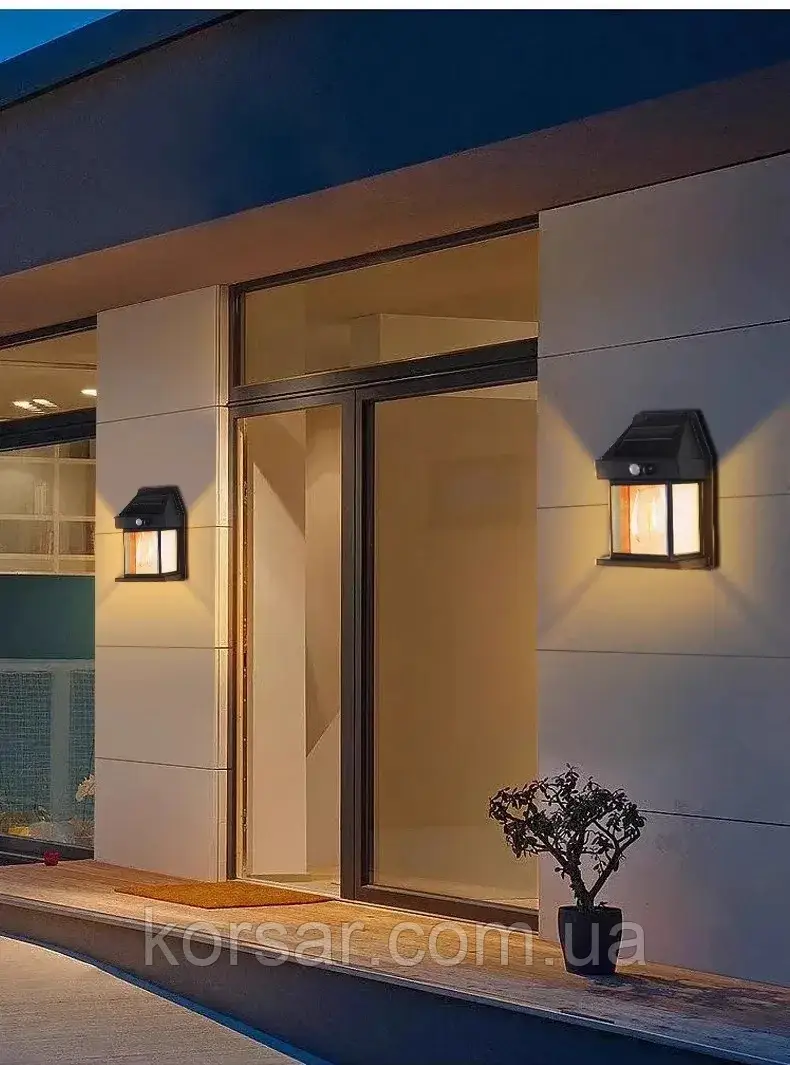 Ліхтар, прожектор, світильник, на сонячній батареї, LED.  "Solar Old Edison Classic". IP65 3 режими. "Едісон", фото 1