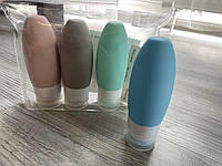 Ємності для подорожей Дорожні флакони для косметики 4 шт. Набір дорожніх пляшок Дорожній набір баночок SPECTR