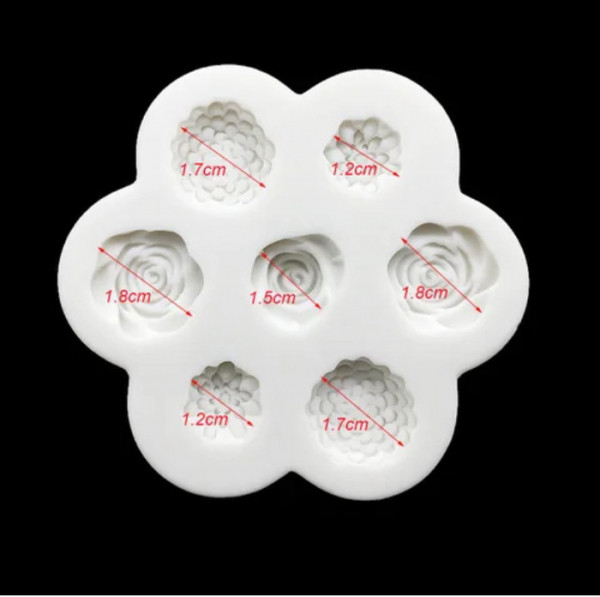 Молд силіконовий Ø 7,5 см Троянда ( шт ) ТРЕНД!