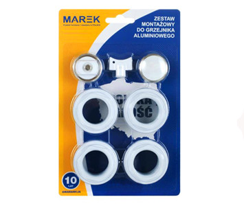 Комплект під'єднання до секційних радіаторів MAREK 1" х 3/4" (KT13), фото 1