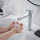 Змішувач для раковини Lidz Astra 001FH високий (k35) LDAST001FHCRM48090 Chrome, фото 10