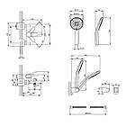 Змішувач для ванни Lidz Astra 006 (з душовим гарнітуром) (k35) LDAST006CRM48087 Chrome, фото 3