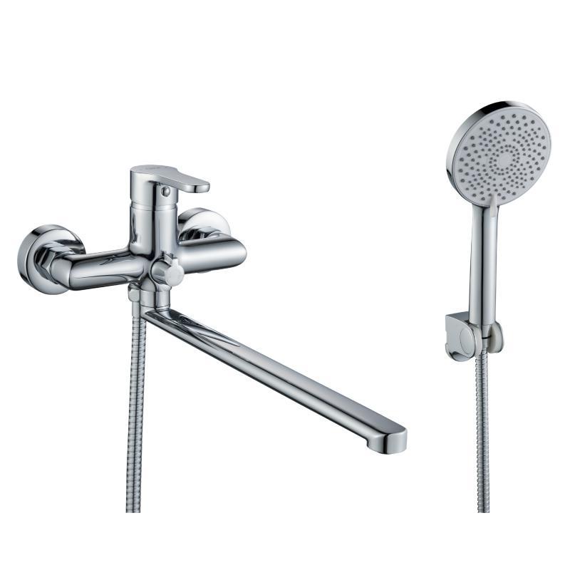 Змішувач для ванни Lidz Astra 005 з поворотним виливом (з душовим гарнітуром) (k35) LDAST005CRM48088 Chrome, фото 1