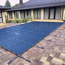 Всесезонне (батутне) накриття для басейну (синє), Shield (Шилд)