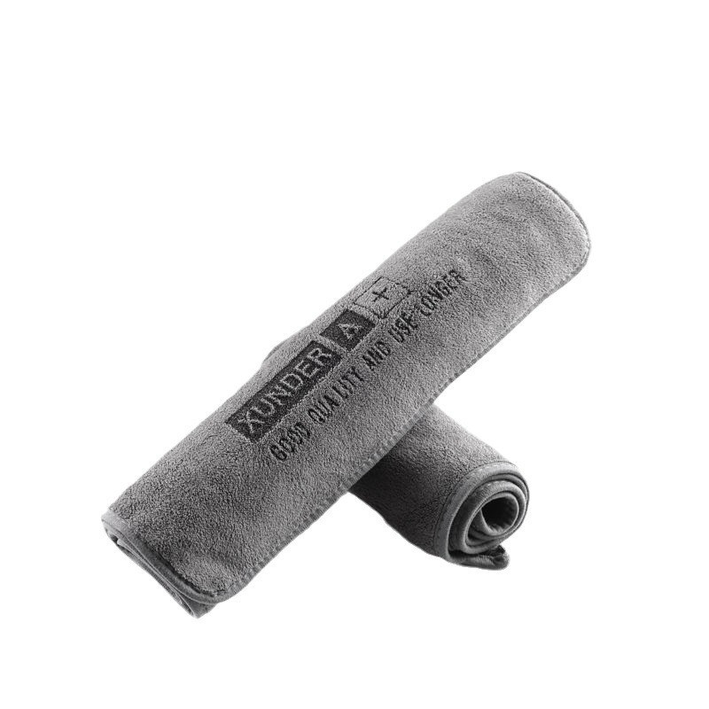 Мікрофібра 2 шт. рушник ганчірка для сушіння авто 35х75 см XUNDER сіра (GS-196252), фото 1
